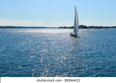 Yachts At 1000 Islands And Kingston In Ontario, Canada