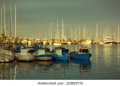 yachts and boats in the  port of Cambrils, Spain - Shutterstock ID 223829776