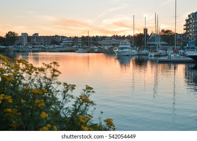 Yachts In A City Bay, Thunder Bay, Ontario