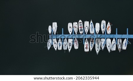 Similar – Aerial View Of Luxury Yachts And Boats In Port At The Black Sea