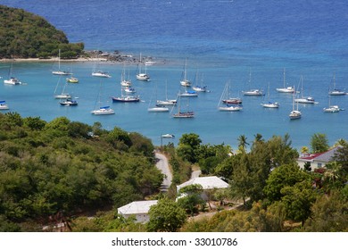 Yachts on Falmouth Bay, English Harbour, Antigua