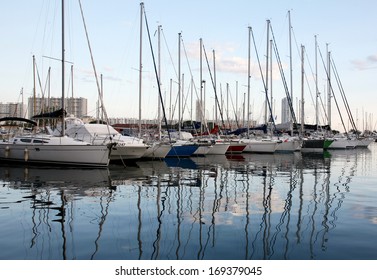 Yachts In Port Of Toulon France