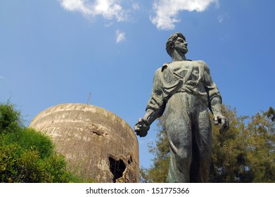 YAD MORDECHAI , ISR - MAY 01 2008:Memorial To Mordechai Anielewicz .He Was The Leader Of The Jewish Combat Organization During The Warsaw Ghetto Uprising From January To May 1943.