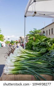 Yakima, Washington / USA - May 21, 2018:  Farm Fresh Produce Grown In Yakima Valley Is On Display For Purchase At The Downtown Yakima Farmer's Market.