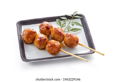 Yakitori - Tsukune (Charcoal grilled chicken meatballs skewers)