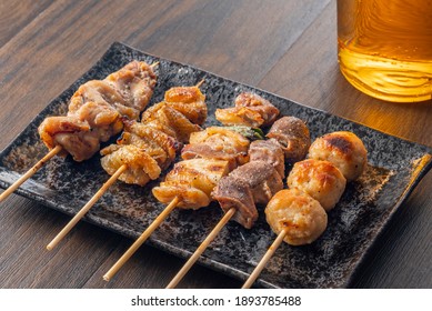 Yakitori, a typical Japanese izakaya menu
