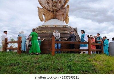 Yakutsk, Russia – June 23rd 2018. A Traditional Yysah Festive Ceremony Of Meeting Summer By Yakut People