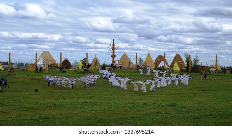 Yakutsk, Russia – June 23rd 2018. A Traditional Yysah Festive Ceremony Of Meeting Summer By Yakut People