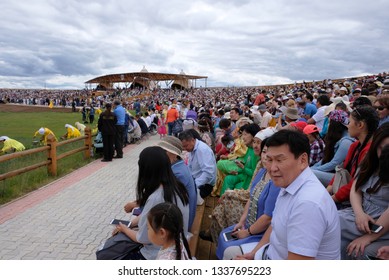 Yakutsk, Russia – June 23rd 2018. A Traditional Yysah Festive Ceremony Of Meeting Summer By Yakut People