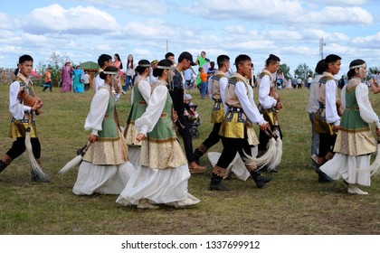 Yakutsk, Russia – June 23rd 2018. A Traditional Yysah Festive Ceremony Of Meeting Summer By Yakut People