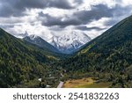 Yala Jokul Scenic Area, Mount of Eastern White Yak, four sacred mountains in Tibetan culture, symbolizing sacrifice and devotion, and is traversed by the ancient tea-horse road