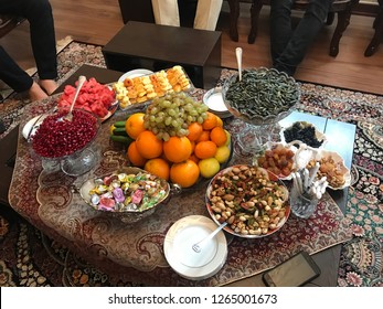 Yalda Night Celebration Food In Iran