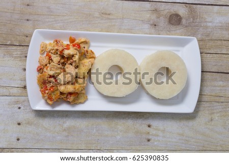 Yam and Fried Eggs