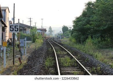 Yamaguchi City, Japan - August 9, 2016: Yamaguchi Line Railways, Yuda Onsen Station