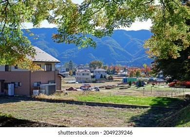 YAMANASHI-JAPAN-OCTOBER 29 : View Of Nature Around The Fuji Mountain In Autumn Season Leaf In Japan, October 29, 2018, Yamanashi Province, Japan.