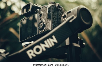 YAMUNANAGAR, INDIA - Sep 24, 2021: A Closeup Of A Camera Setup For Video Shoot