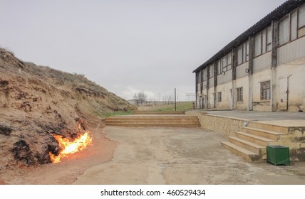 Yanar Dag Mountain In Azerbaijan