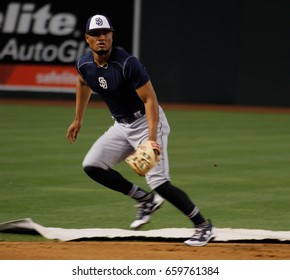 Yangervis Alfredo Solarte Infielder For The San Diego Padres At Chase Field In Phoenix,AZ USA June 8,2017