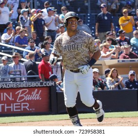 Yangervis Solarte 2nd Baseman For The San Diego Padres At Petco Park In San Diego California USA September 23,2017.