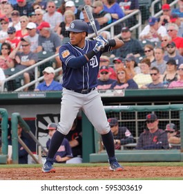 Yangervis Solarte 3rd Baseman For The San Diego Padres At New Year Park In New Year Arizona USA March 5,2017.