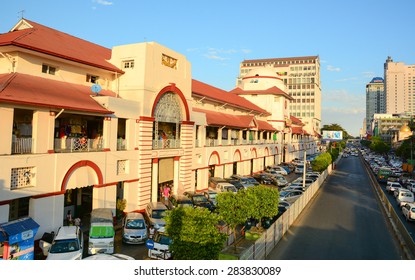 Yangon, Myanmar - Jan 14, 2015. Bogyoke Aung San Market Formerly Scott's Market Is A Major Bazaar Located In Pabedan Township In Yangon, Myanmar. Scott's Market Was Built In 1926.