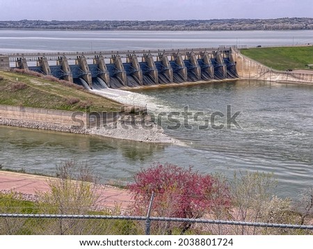 Yankton, South Dakota, United States 4-23-21 Gavin's Point Dam on the Missouri River