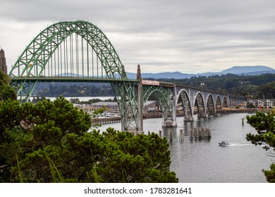 Yaquina Bay Bridge in Newport, Oregon.
