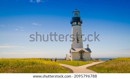 Yaquina Head Lighthouse, Portland, Oregon, USA - June 2021.

This lighthouse appeared in many Hollywood films, 