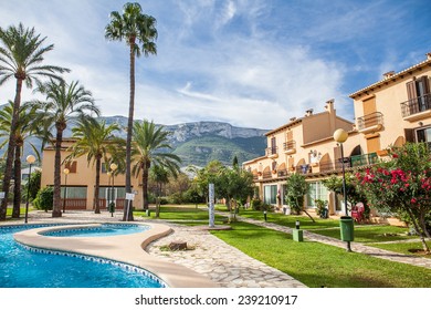 Yard Of The Beautiful Classical Spanish Villa