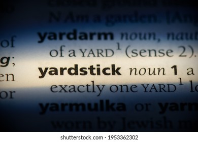 yardstick word in a dictionary. yardstick concept, definition.