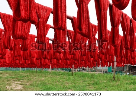 YARN DRYING AND PROCESSING UNDER SUN