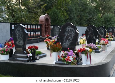 YAROSLAVL, RUSSIA - AUGUST 21, 2013: A Memorial To The Members Of The Hockey Club 