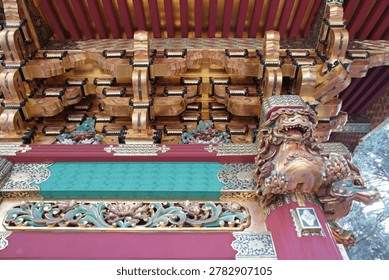 yashamon gate in a buddhist and funerary complex (rin'noji taiyu-in) in nikko in japan 