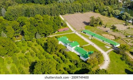 Yasnaya Polyana, Russia. Lev Nikolaevich Tolstoy was born and lived most of his life in Yasnaya Polyana, Aerial View  