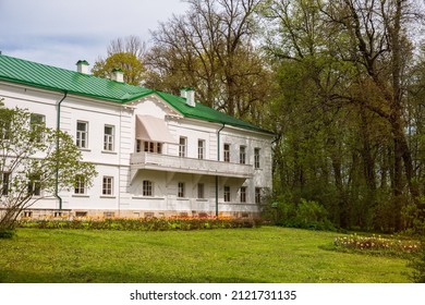 Yasnaya Polyana, Tula region, Russia - May 15, 2021: House of the writer Leo Tolstoy and his family. State Museum-Reserve Yasnaya Polyana Estate