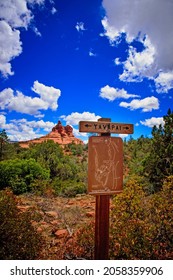 Yavapai Vista Trail Sign In Sedona Arizona