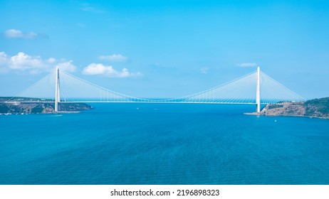 Yavuz Sultan Selim Bridge In Istanbul, Front View