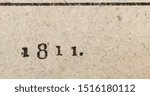 The year 1811 taken from a publication printed that year