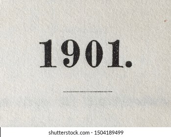 The Year 1901 As Printed On The Title Page Of A Yearbook Published That Year