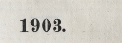 The Year 1903 As Printed On The Title Page Of A Yearbook Published That Year