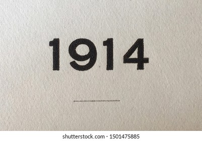 The Year 1914 As Printed On The Title Page Of A Yearbook Published That Year