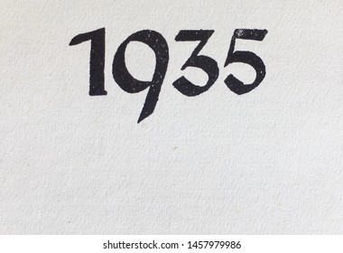 Year 1935 Printed On Title Page Stock Photo 1457979986 | Shutterstock