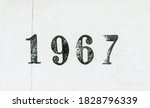 Year 1967 text written with vintage font