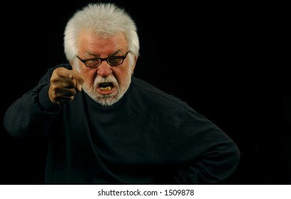 Yelling old man