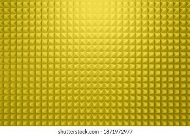 Yellow acoustic foam panel background