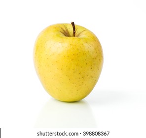 Yellow Apple Isolated On White