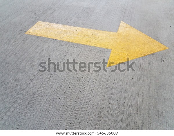 Yellow Arrow Parking Garage Stock Photo Edit Now 545635009