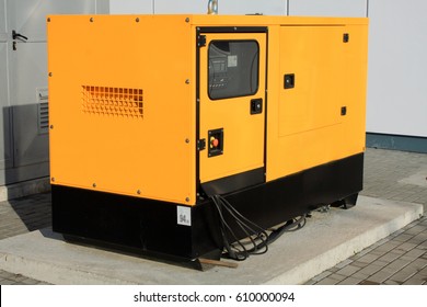 Yellow Auxiliary Diesel Generator for Emergency Electric Power