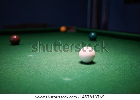 The yellow ball is going to be in hole if we can snooker white ball precisely.