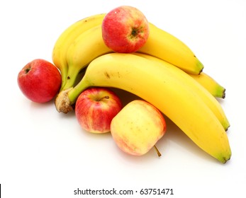 Yellow Bananas Apples Pears Stilllife On Stock Photo 63751471 ...